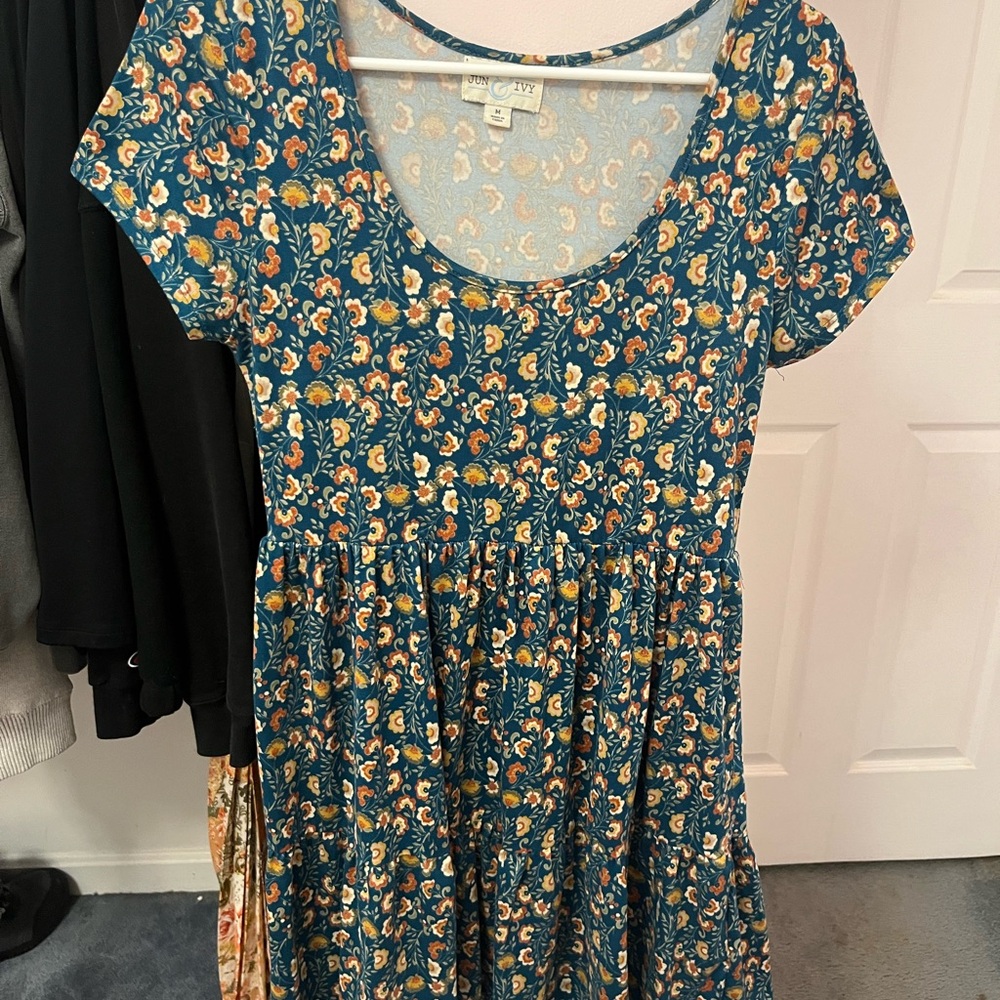 Floral Short Sleeve Dress